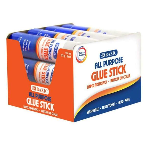 Bazic Products DDI 2128955 BAZIC White All Purpose Glue Stick - Washable 0.7 oz each Jumbo, 12PK 2054
